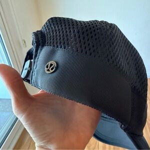 lululemon athletica Black Mesh Running Cap with Logo